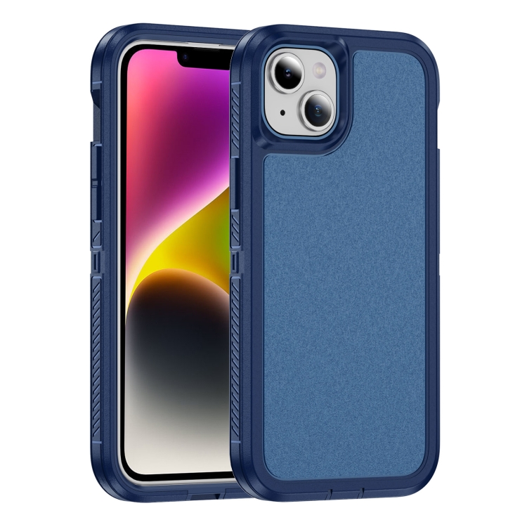 

For iPhone 14 Plus Guard Life Waterproof Frosted Phone Case(Royal Blue)