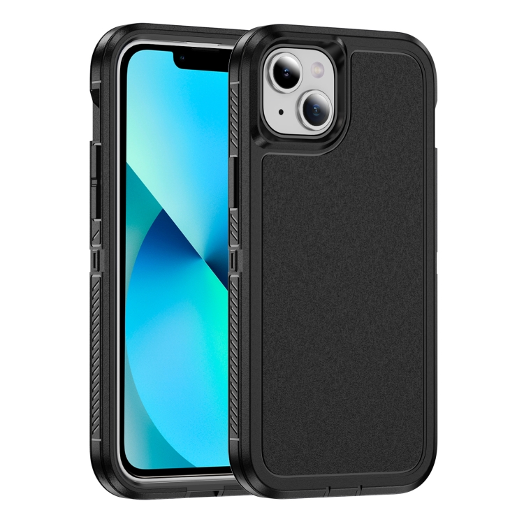 

For iPhone 13 Guard Life Waterproof Frosted Phone Case(Black)