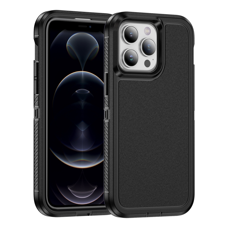 

For iPhone 12 Pro Guard Life Waterproof Frosted Phone Case(Black)