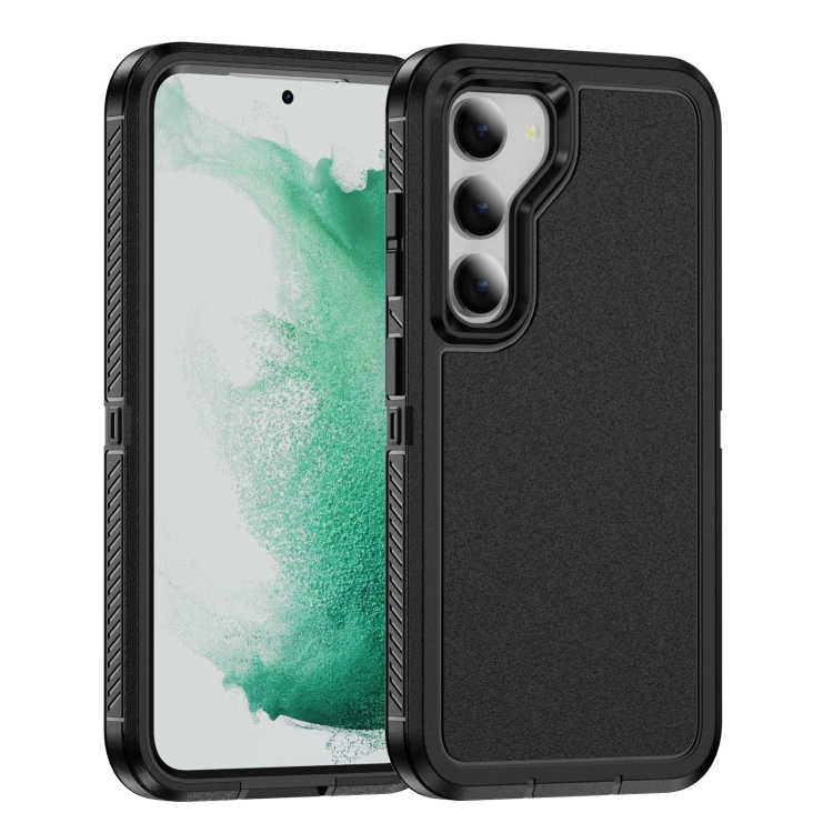

For Samsung Galaxy S23+ 5G Guard Life Waterproof Frosted Phone Case(Black)