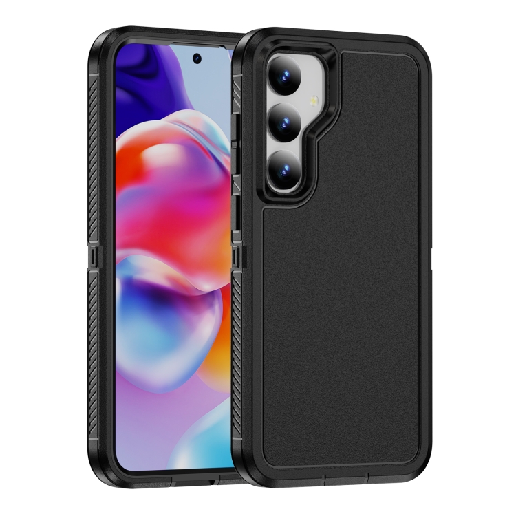 

For Samsung Galaxy S24+ 5G Guard Frosted Double Layer Phone Case(Black)