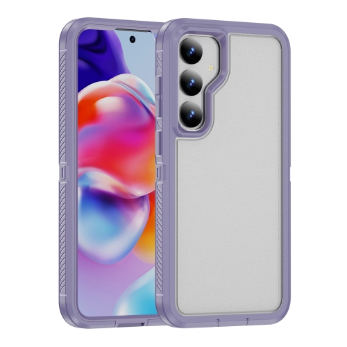 

For Samsung Galaxy S24+ 5G Guard Frosted Double Layer Phone Case(Light Purple)