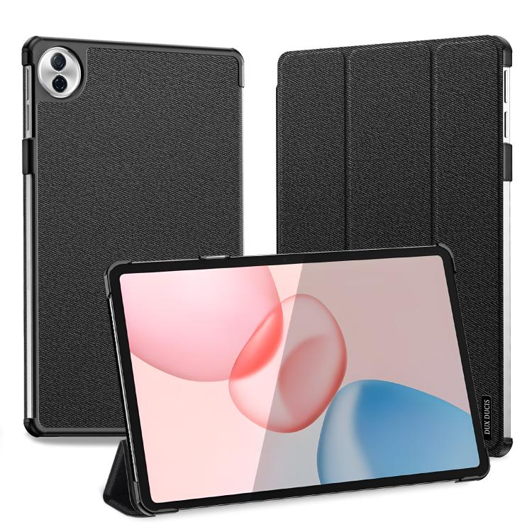 

For Honor Pad 10 DUX DUCIS Domo Series Cloth Texture Magnetic Leather Tablet Case(Black)