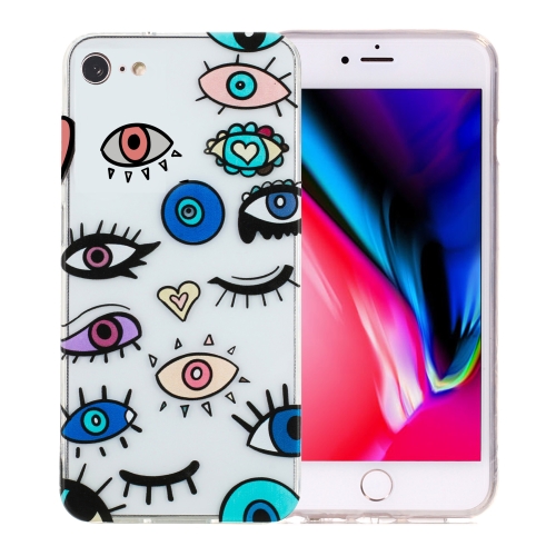 

For iPhone SE 2022 / 2020 / 8 / 7 Colorful Painting Pattern TPU Phone Case(Eye Monster)