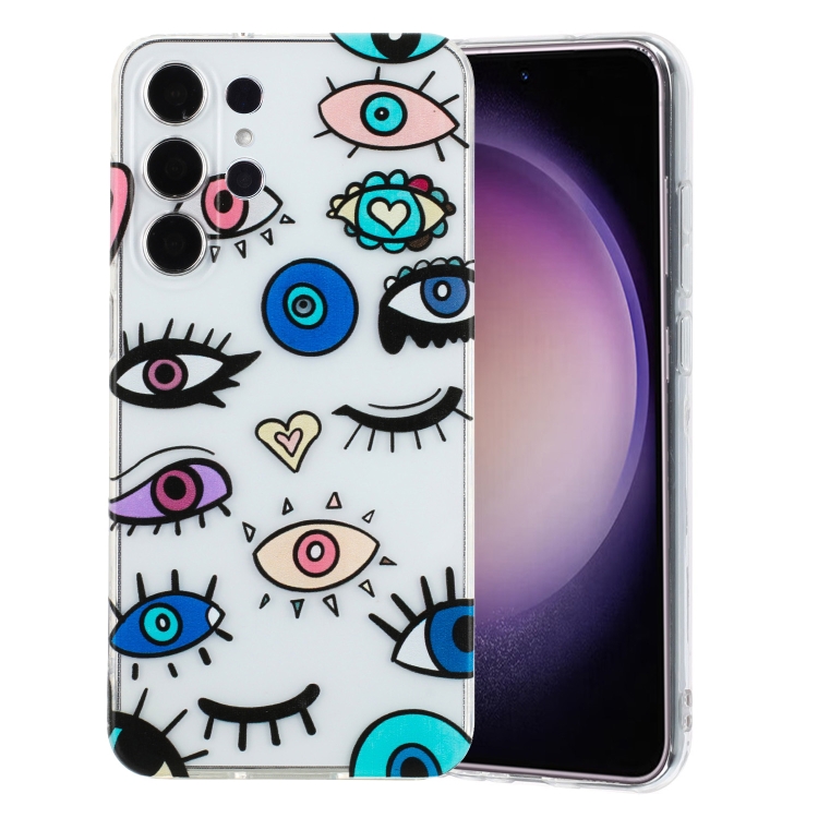 

For Samsung Galaxy S23 Ultra 5G Colorful Painting Pattern TPU Phone Case(Eye Monster)