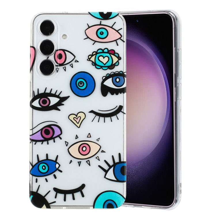 

For Samsung Galaxy S24+ 5G Colorful Painting Pattern TPU Phone Case(Eye Monster)