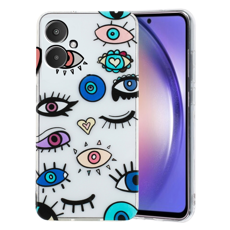 

For Xiaomi Redmi 13C 4G Colorful Painting Pattern TPU Phone Case(Eye Monster)
