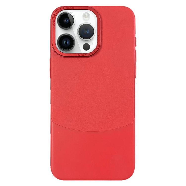 

For iPhone 13 Pro Napa Texture PC + Leather Phone Case(Red)