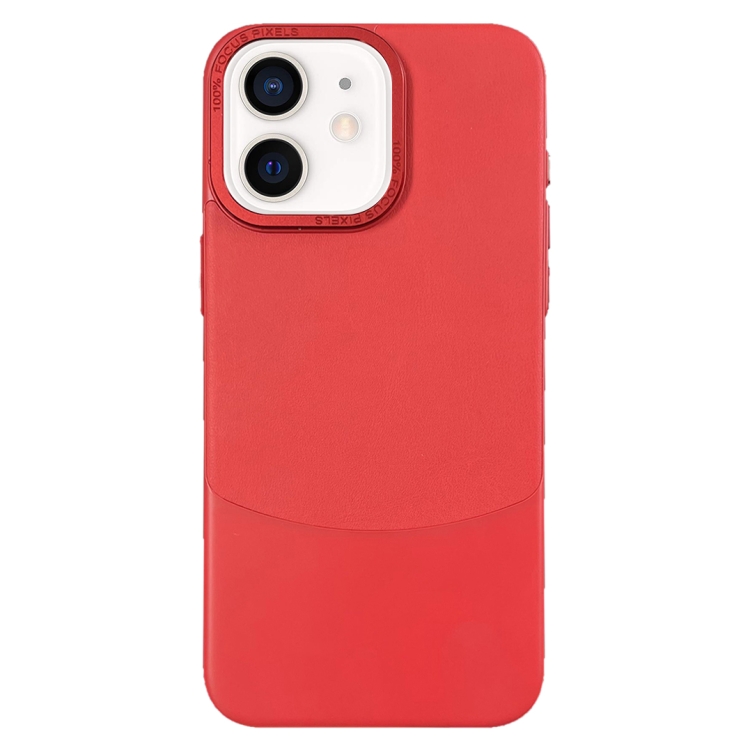 

For iPhone 11 Napa Texture PC + Leather Phone Case(Red)