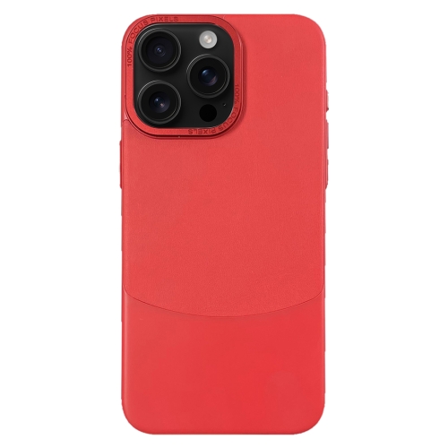 

For iPhone 16 Pro Napa Texture PC + Leather Phone Case(Red)