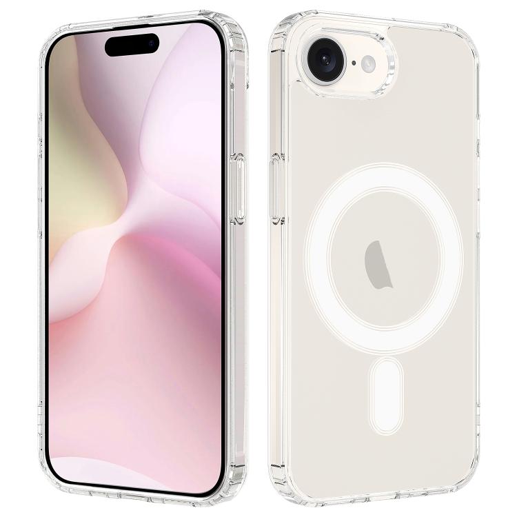 

For iPhone 16e Magsafe Scratchproof Acrylic TPU Phone Case(Transparent)