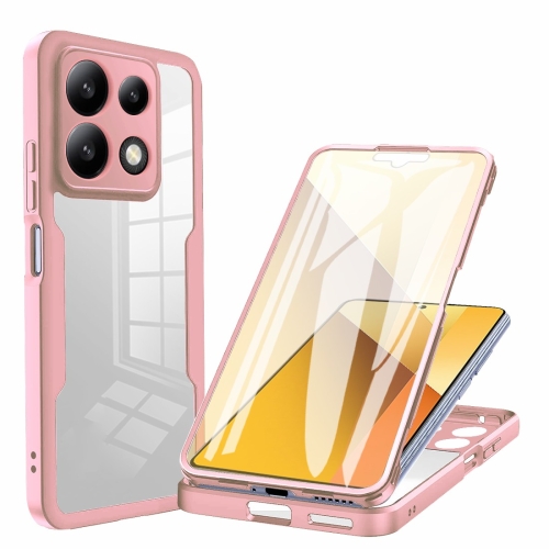 

For Xiaomi Redmi Note 13 5G Acrylic + TPU 360 Degrees Full Coverage Phone Case(Pink)