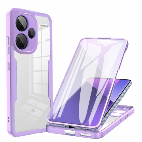 

For Xiaomi Redmi Note 13 Pro+ 5G Acrylic + TPU 360 Degrees Full Coverage Phone Case(Purple)