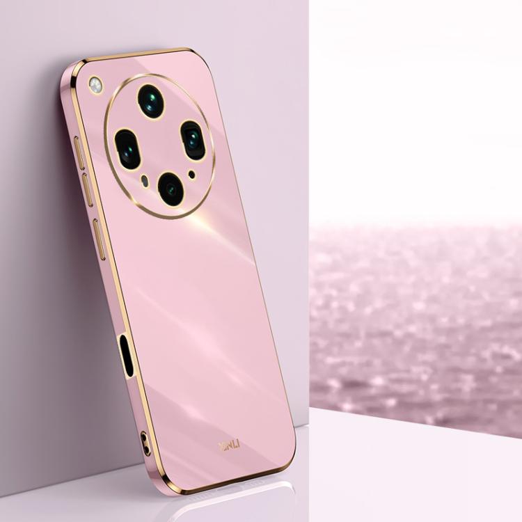 

For OPPO Find X8 Ultra XINLI Straight Edge 6D Electroplate TPU Phone Case(Cherry Purple)