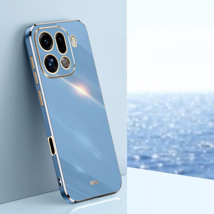 

For OPPO Find X9 Pro 5G XINLI Straight Edge 6D Electroplate TPU Phone Case(Celestial Blue)