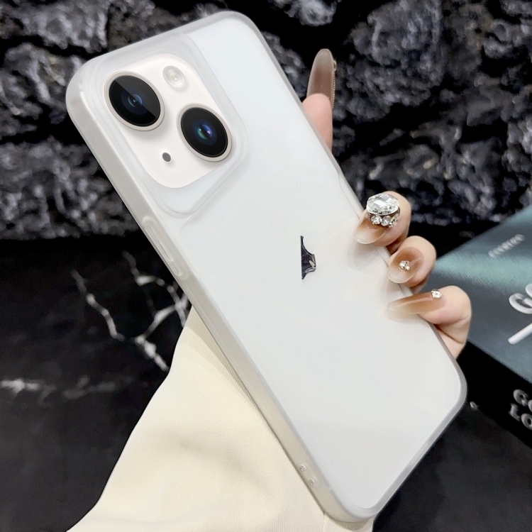 

For iPhone 14 Blade Electroplating Frosted TPU Phone Case(Transparent)