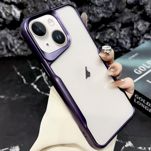 

For iPhone 13 Blade Electroplating Frosted TPU Phone Case(Purple)