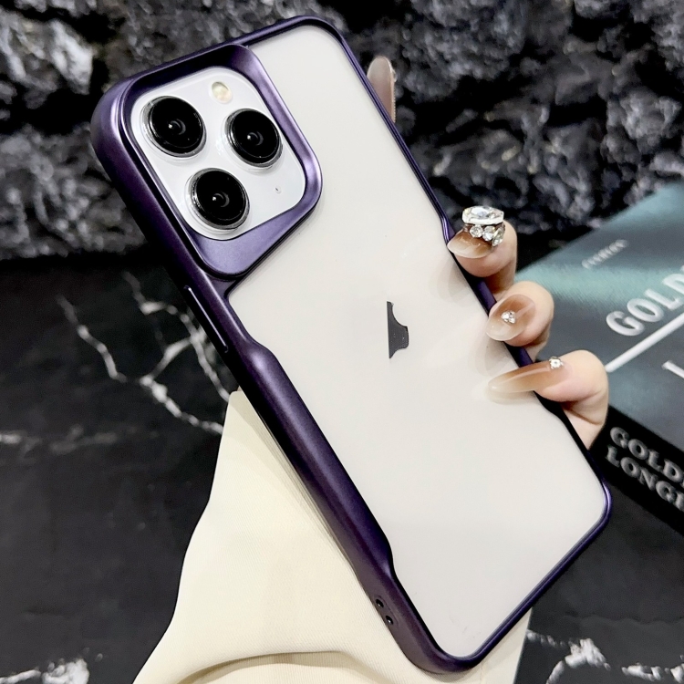 

For iPhone 11 Pro Max Blade Electroplating Frosted TPU Phone Case(Purple)