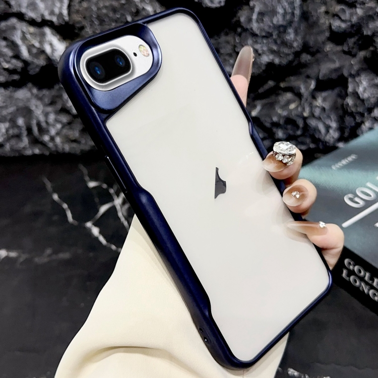 

For iPhone 7 Plus / 8 Plus Blade Electroplating Frosted TPU Phone Case(Blue)