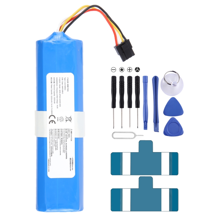 Batterie Haute Capacité Batterie Rechange Kunbow 6800 MAh Pour Xiaomi Roborock Q5/Q7/S4/S5/S6/S7 - 14,4V Batterie Kunbow 6800mAh Xiaomi Roborock