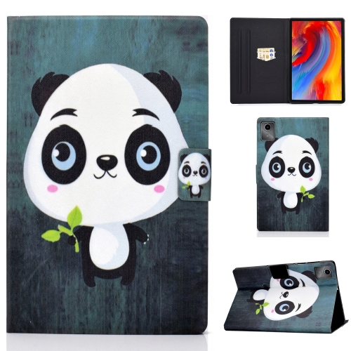 

For Lenovo Tab M11 / Xiaoxin Pad 11 2024 Electric Pressed Colored Drawing Smart Leather Tablet Case(Panda)