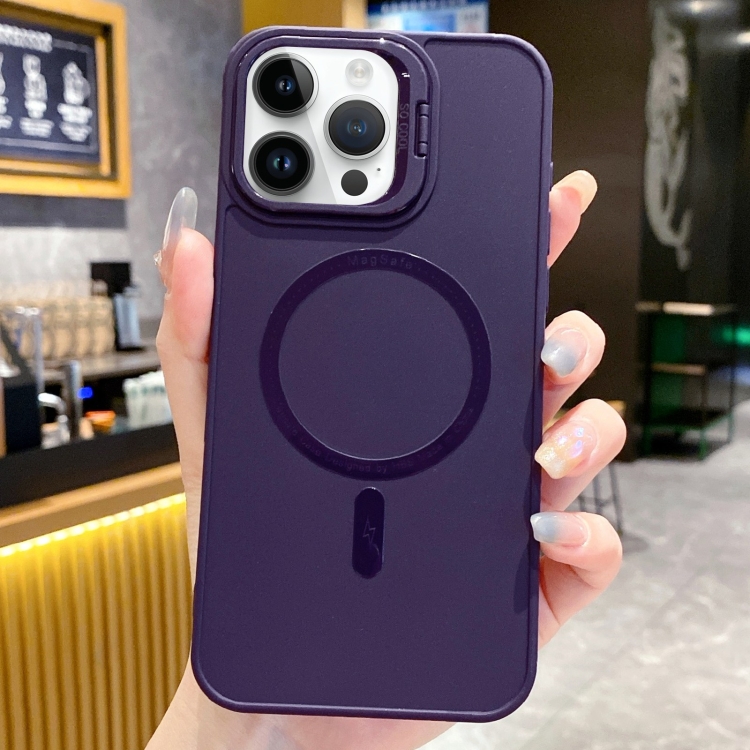 

For iPhone 15 Pro Magsafe All-inclusive TPU Phone Case(Dark Purple)