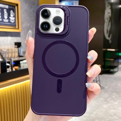For iPhone 14 Pro Max Magsafe All-inclusive TPU Phone Case(Dark Purple) противоударная накладка dux ducis clin magsafe для iphone 14 pro max прозрачная