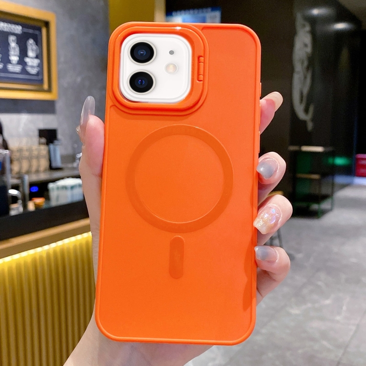

For iPhone 12 Magsafe All-inclusive TPU Phone Case(Orange)