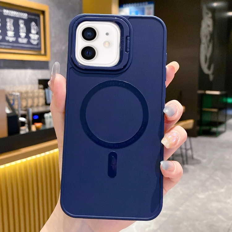 

For iPhone 12 Magsafe All-inclusive TPU Phone Case(Dark Blue)