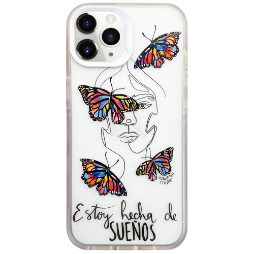 

For iPhone 11 Pro Max Colorful Painting TPU + PC Phone Case(Butterflies)