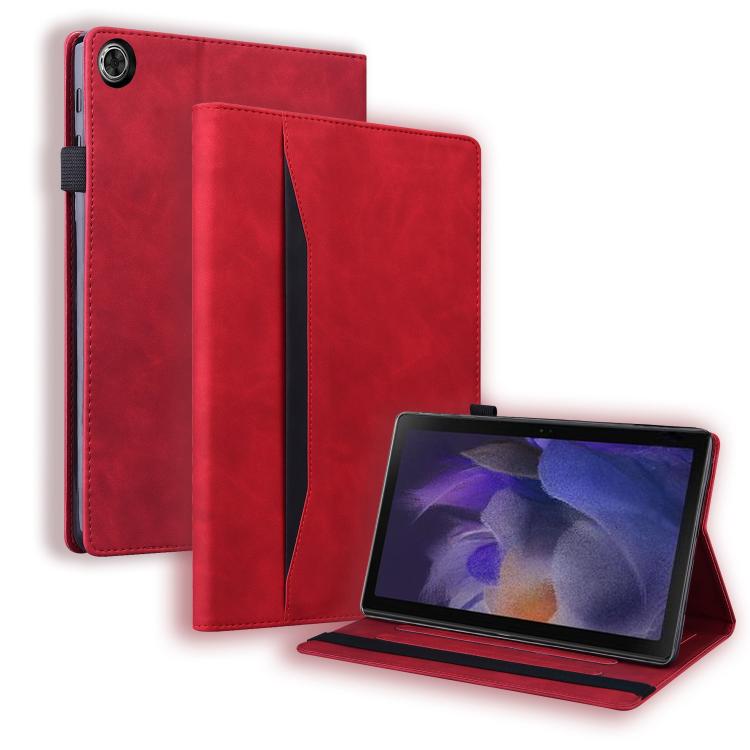 

For Xiaomi Redmi Pad 2 SE 9.7 2026 Splicing Shockproof Leather Tablet Case(Red)