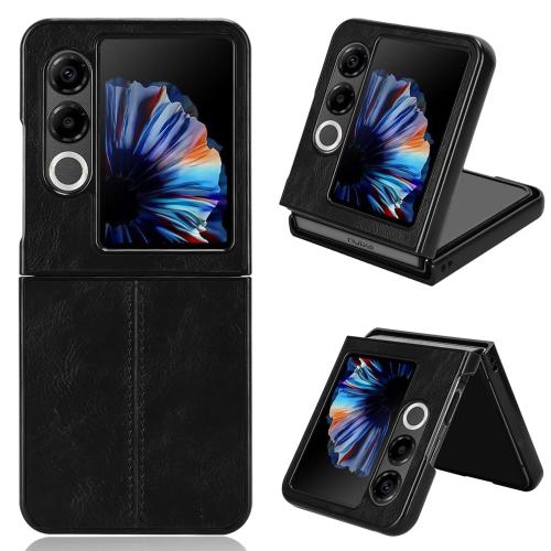 

For ZTE nubia Flip2 / Libero Flip2 Cow Pattern Sewing Back Cover Phone Case(Black)