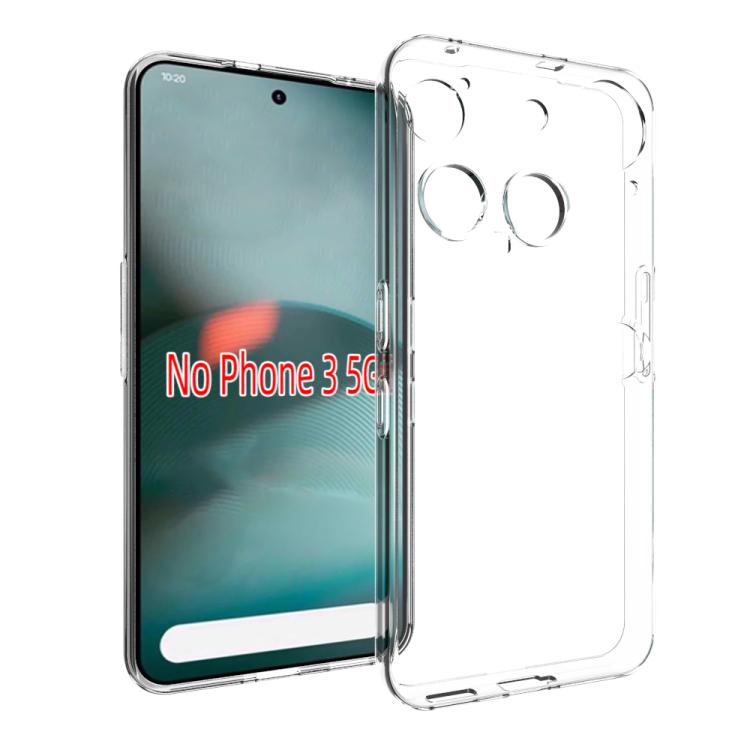

For Nothing Phone 3 Waterproof Texture TPU Phone Case(Transparent)
