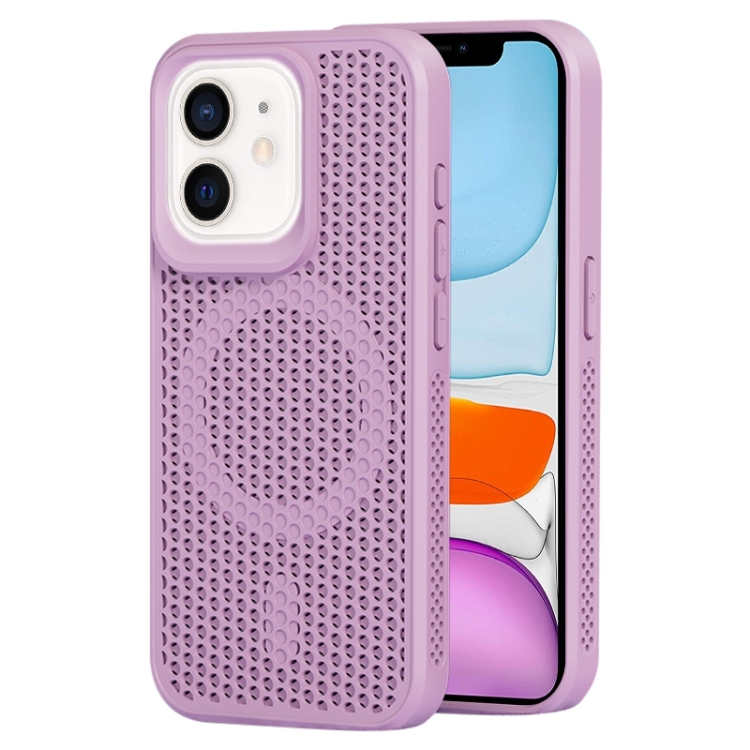 

For iPhone 11 MagSafe Magnetic Heat Dissipation Phone Case(Light Purple)