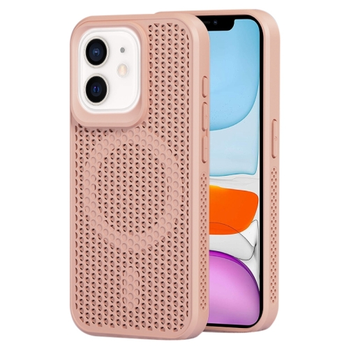

For iPhone 11 MagSafe Magnetic Heat Dissipation Phone Case(Pink)