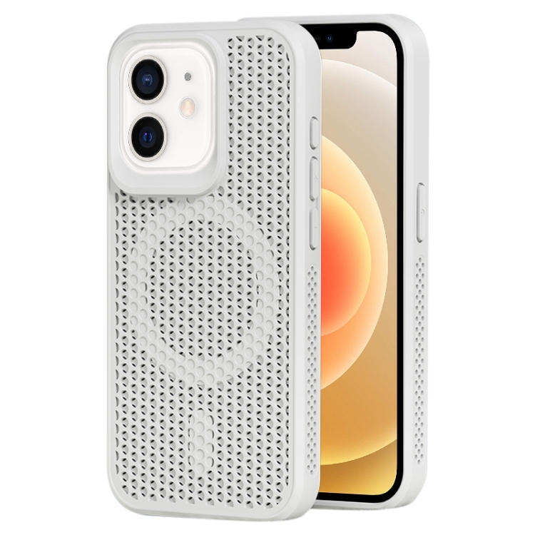 

For iPhone 12 MagSafe Magnetic Heat Dissipation Phone Case(White)