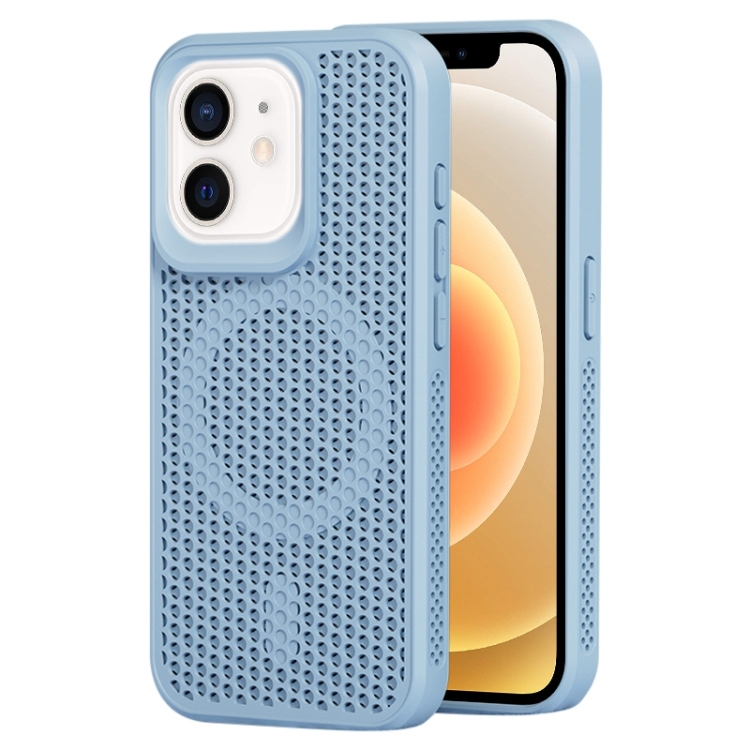 

For iPhone 12 MagSafe Magnetic Heat Dissipation Phone Case(Sky Blue)