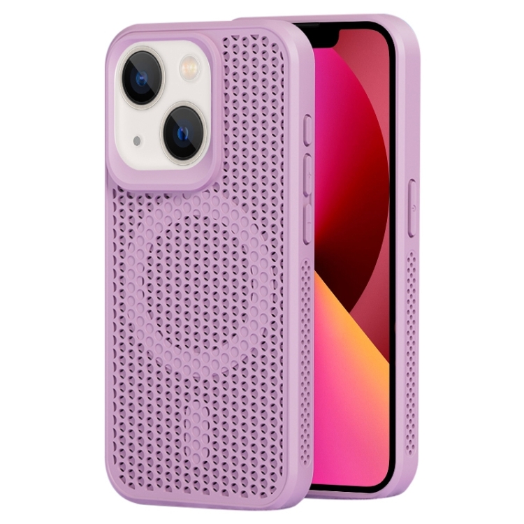 

For iPhone 13 MagSafe Magnetic Heat Dissipation Phone Case(Light Purple)