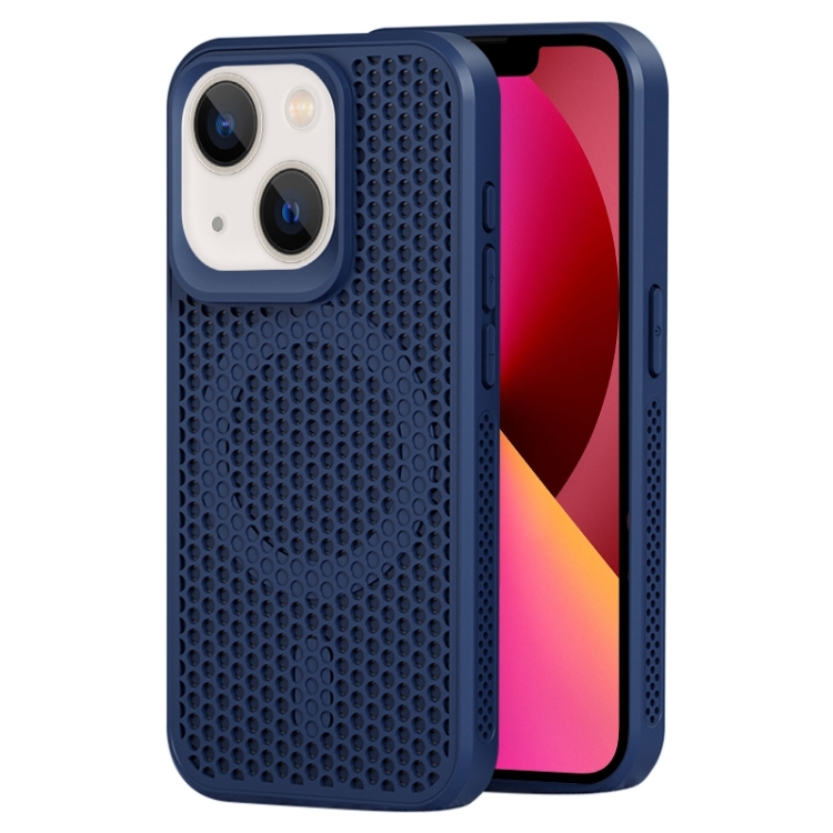 

For iPhone 13 MagSafe Magnetic Heat Dissipation Phone Case(Dark Blue)
