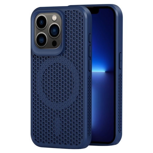 

For iPhone 13 Pro MagSafe Magnetic Heat Dissipation Phone Case(Dark Blue)