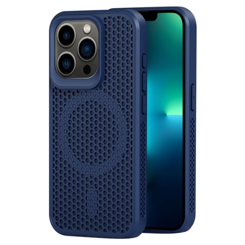 

For iPhone 13 Pro Max MagSafe Magnetic Heat Dissipation Phone Case(Dark Blue)