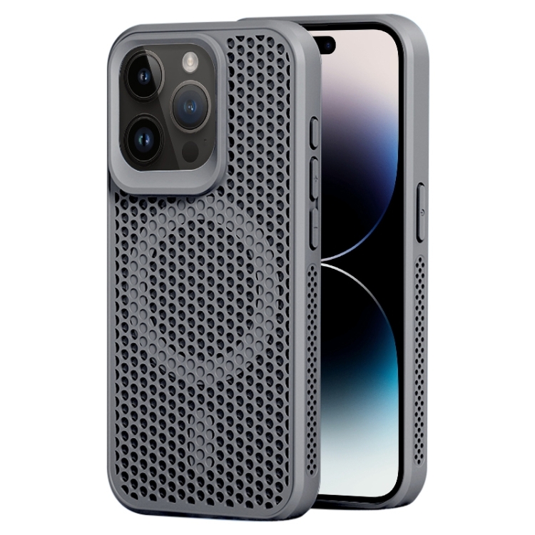 

For iPhone 14 Pro MagSafe Magnetic Heat Dissipation Phone Case(Grey)