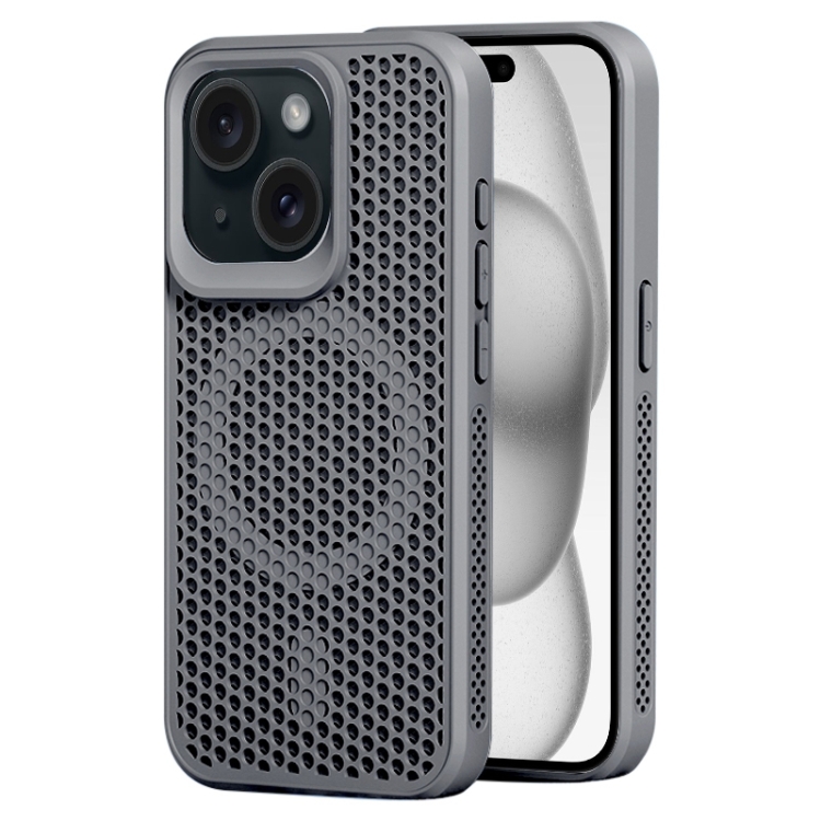 

For iPhone 15 MagSafe Magnetic Heat Dissipation Phone Case(Grey)