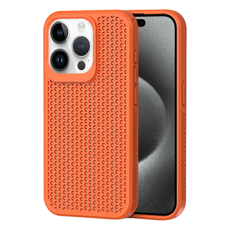 

For iPhone 15 Pro Max Heat Dissipation Phone Case(Orange)