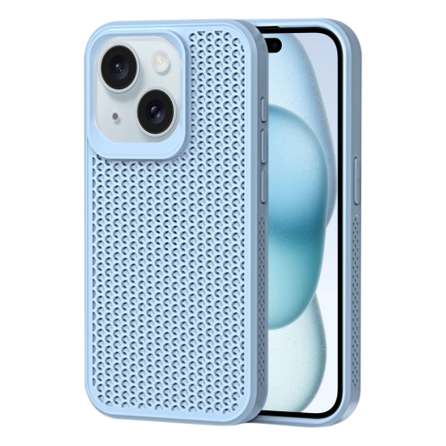 

For iPhone 15 Plus Heat Dissipation Phone Case(Sky Blue)