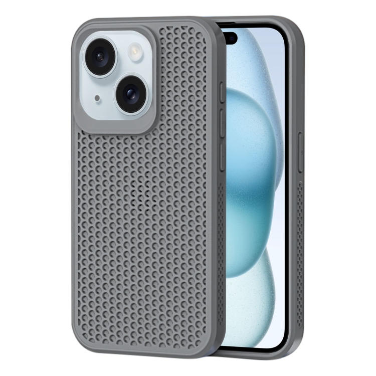 

For iPhone 15 Heat Dissipation Phone Case(Grey)