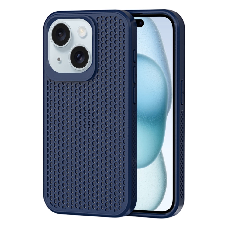 

For iPhone 15 Heat Dissipation Phone Case(Dark Blue)