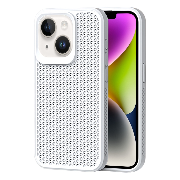 

For iPhone 14 Plus Heat Dissipation Phone Case(White)