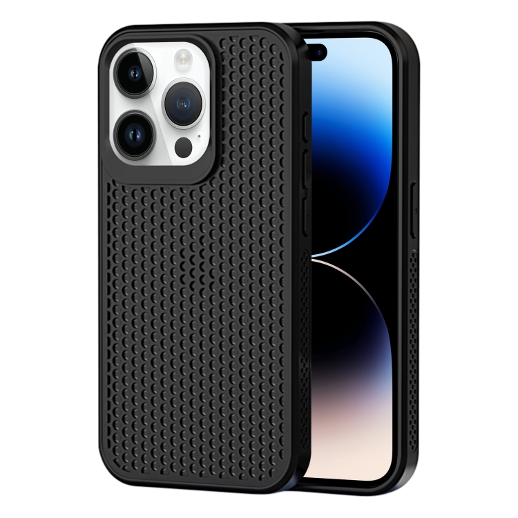 

For iPhone 14 Pro Heat Dissipation Phone Case(Black)