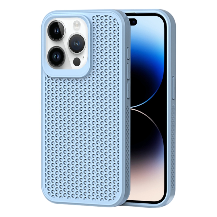 

For iPhone 14 Pro Heat Dissipation Phone Case(Sky Blue)